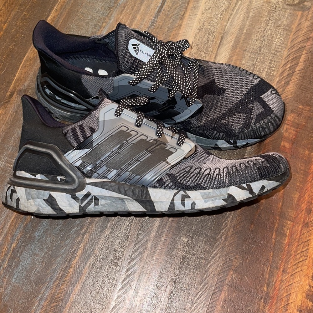 Geometric Adidas Ultraboost 20 Prime Blue